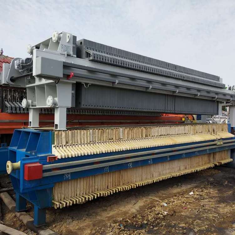 二手200平方程控隔膜壓濾機自動沖洗氣動二次加壓壓榨機