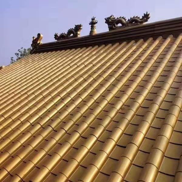 小青瓦廠家全國發(fā)貨中式建筑瓦，高分子平板瓦，新型別墅西瓦