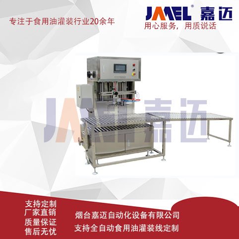 玻璃瓶橄欖油灌裝機(jī)半自動(dòng)雙頭定量食用油灌裝機(jī)械油脂包裝機(jī)