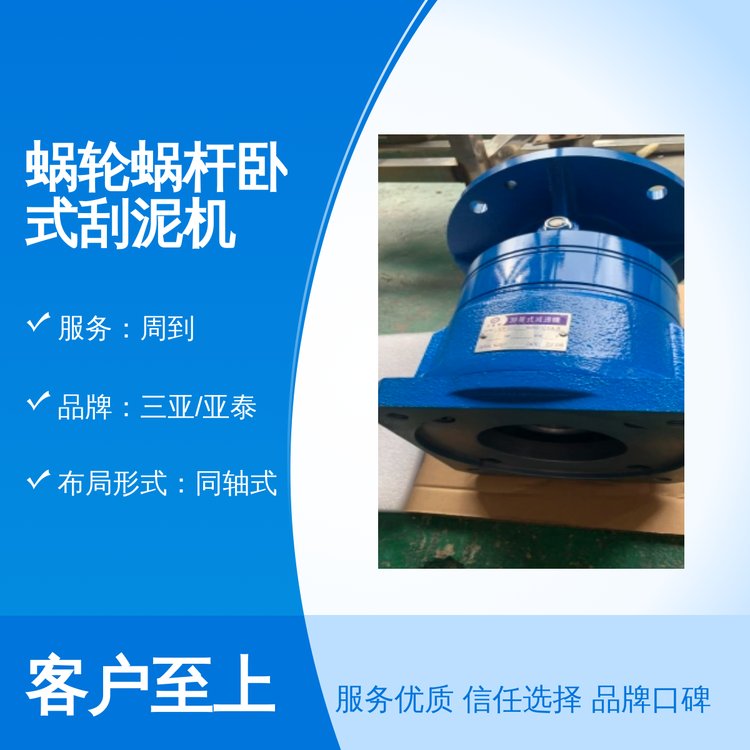 蝸輪蝸桿臥式刮泥機同軸式布局品質(zhì)保證1年保修