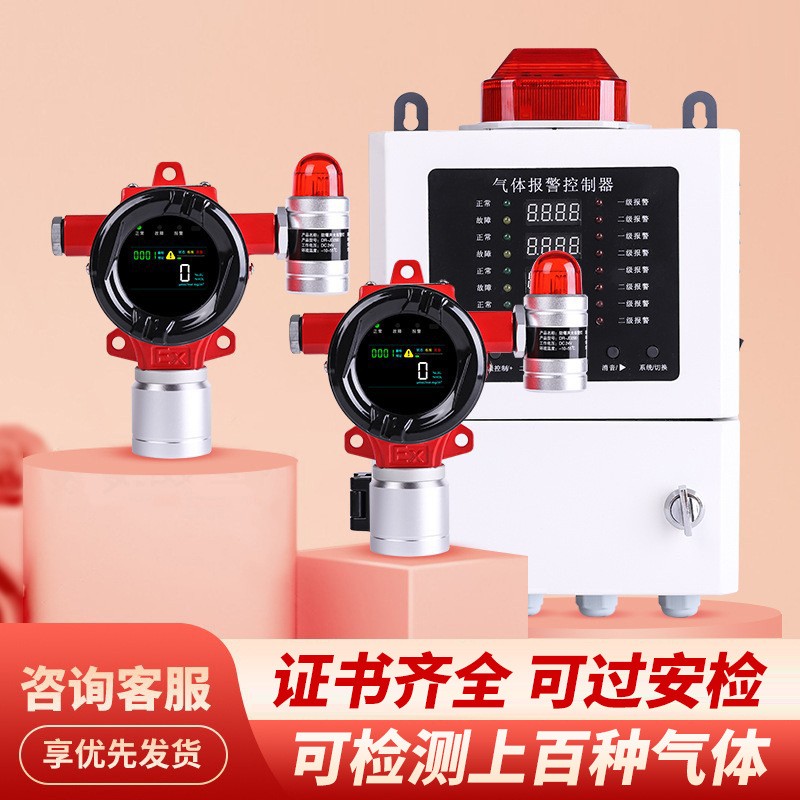 工業(yè)化工廠區(qū)天然氣甲烷氣體檢測(cè)儀烷類泄露易燃易爆氣體報(bào)警器