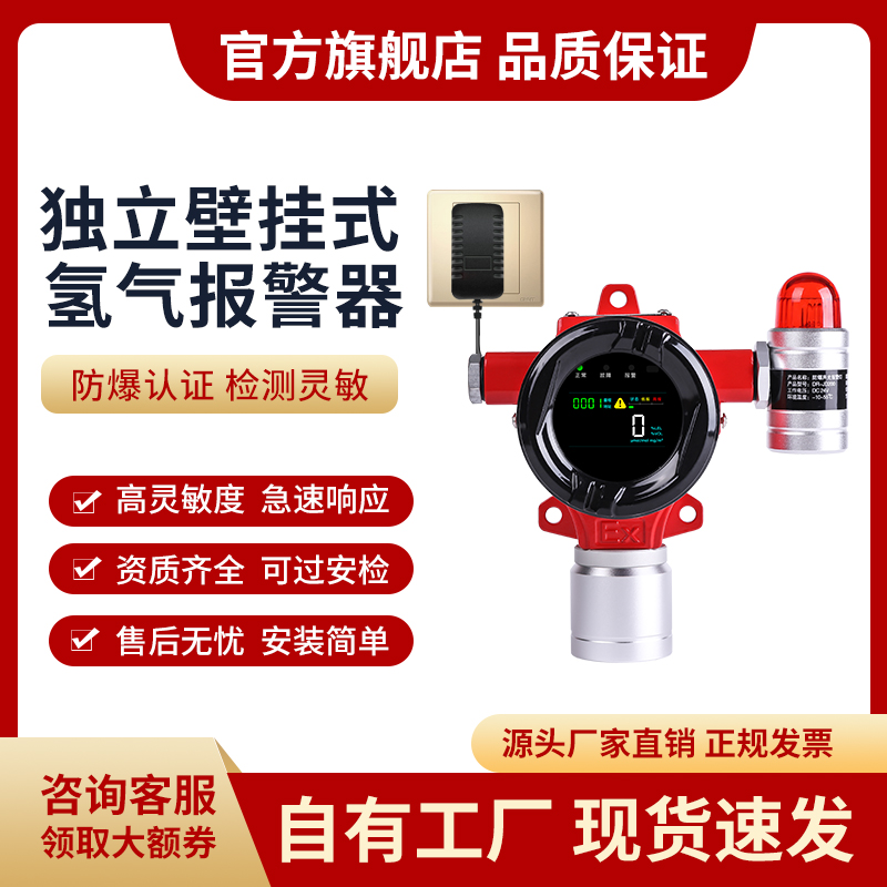 工業(yè)防爆氣體探測報警器免布線氫氣濃度氣體泄露檢測儀