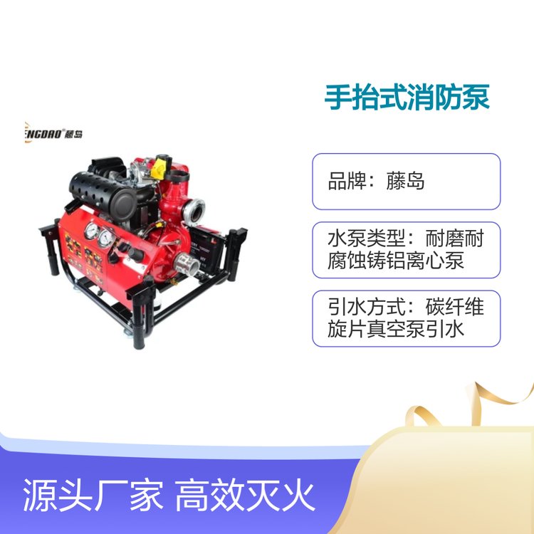 高流量手抬式消防泵高效滅火救援耐磨耐用操作簡便