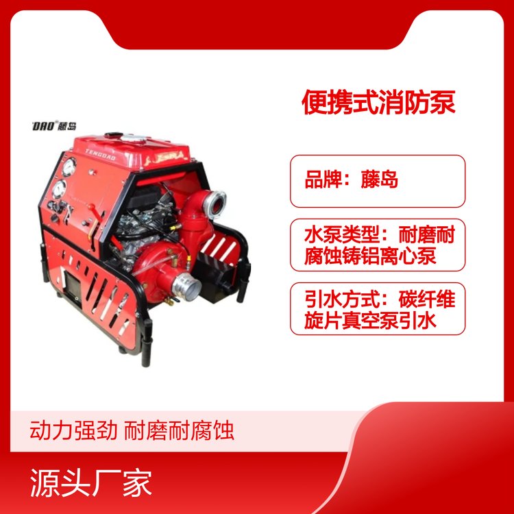 便攜式消防泵TDQ\/D系列強(qiáng)勁動力高效救援耐磨耐腐蝕