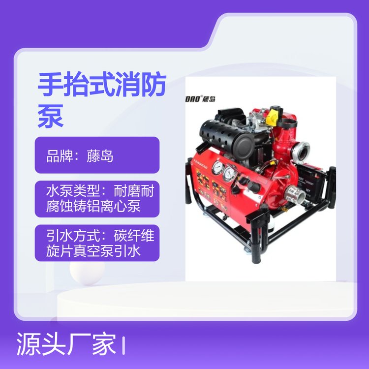 便攜式手抬式柴油機(jī)消防泵強(qiáng)勁動(dòng)力救援無憂耐磨耐腐