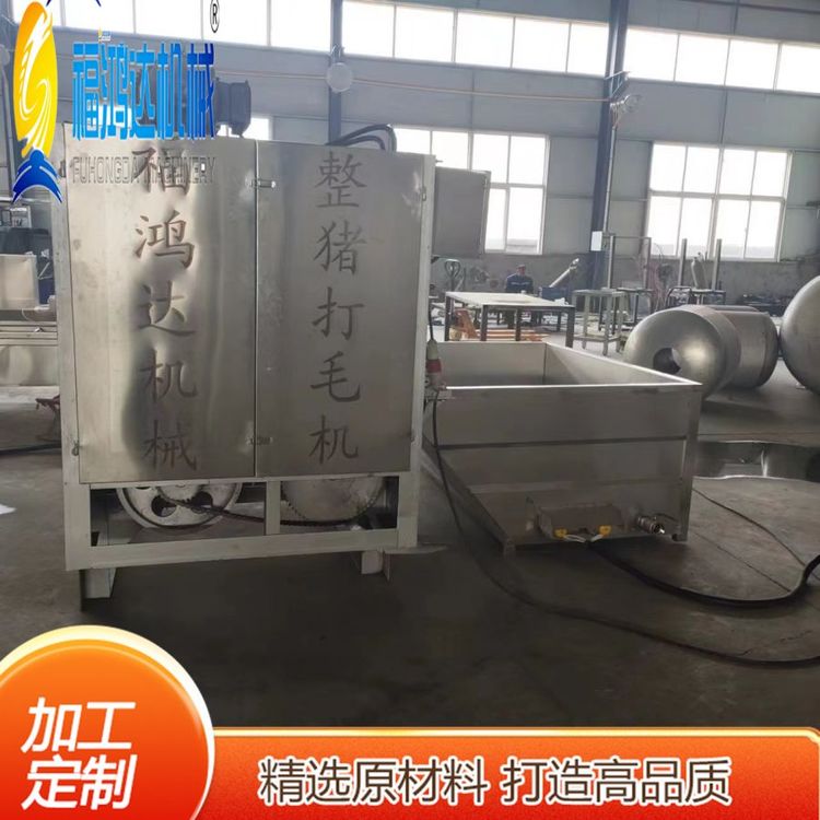 小型生豬宰殺去毛設備撈扒入料整豬脫毛機褪牛羊毛機器福鴻達