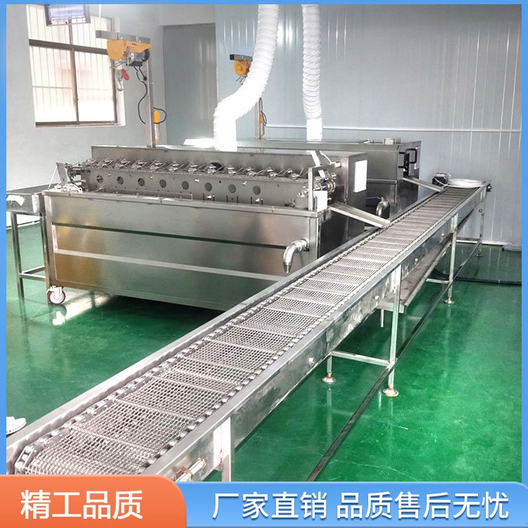 網(wǎng)帶式電加熱麻油馓子油炸機(jī)炸大馓設(shè)備單排炸盤(pán)馓流水線(xiàn)自動(dòng)控溫