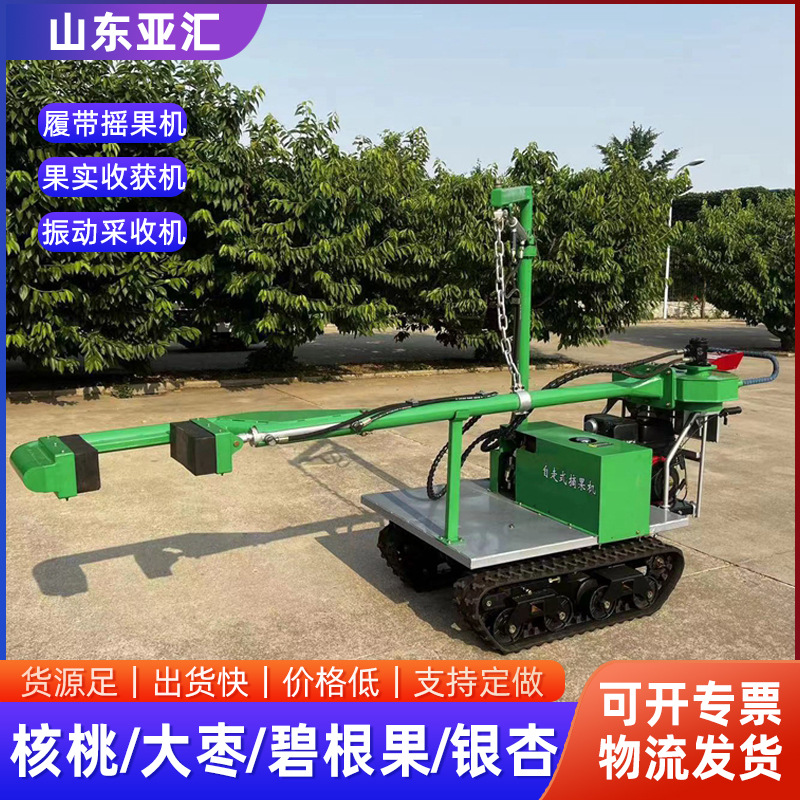 履帶式核桃樹搖果機(jī)板栗松子振動(dòng)震果機(jī)果園采摘打棗收獲機(jī)