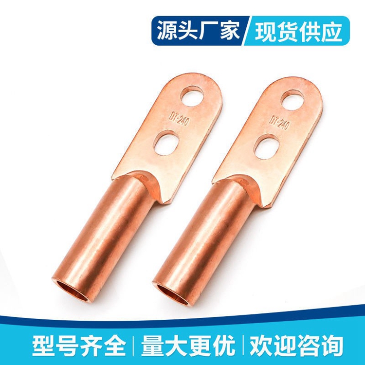 定做雙孔銅鼻子DTS-400平方線鼻子電纜雙眼銅接頭銅接線耳