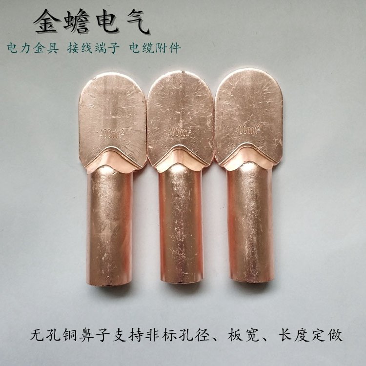廠家定做銅鼻子DT-95平方銅接線端子孔徑定制鍍錫線鼻子銅鋁端子