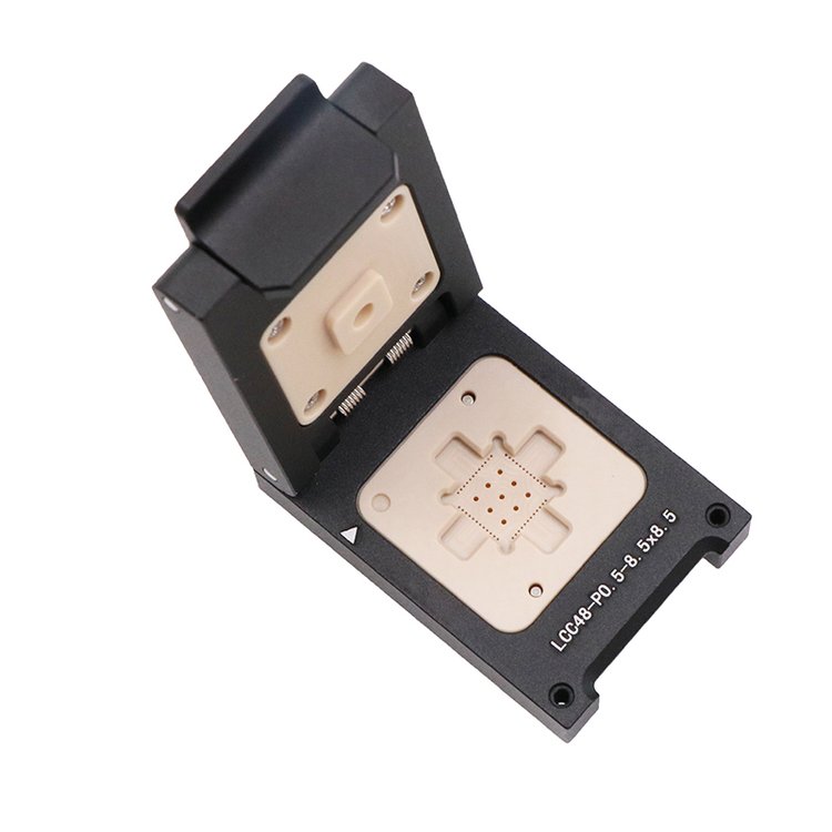 LCC48-0.5老化座定制MEMS加速度計(jì)8.5x8.5尺寸芯片測(cè)試HAST、HTOL