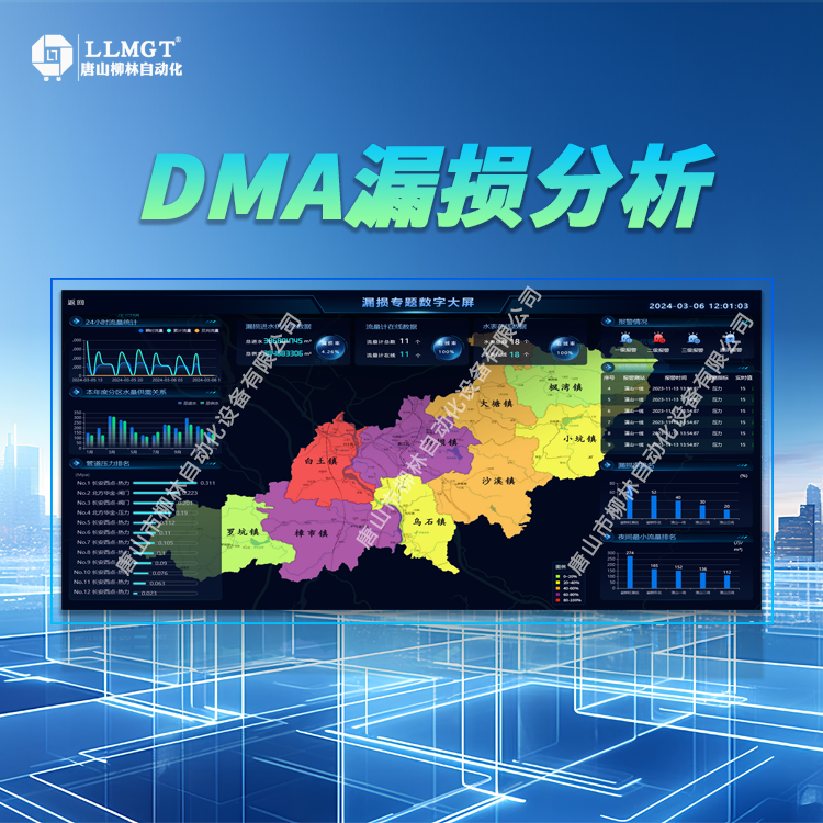 DMA分區(qū)計(jì)量系統(tǒng)智慧水務(wù)信息化管理平臺(tái)漏損分析爆管預(yù)警