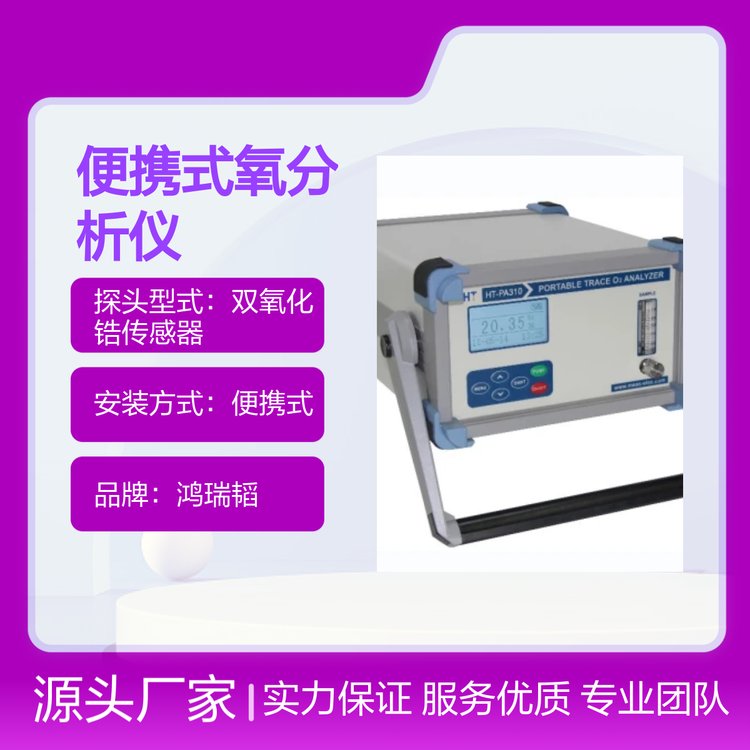 鴻瑞韜HT-PA310便攜式氧分析儀高精度長壽命傳感器