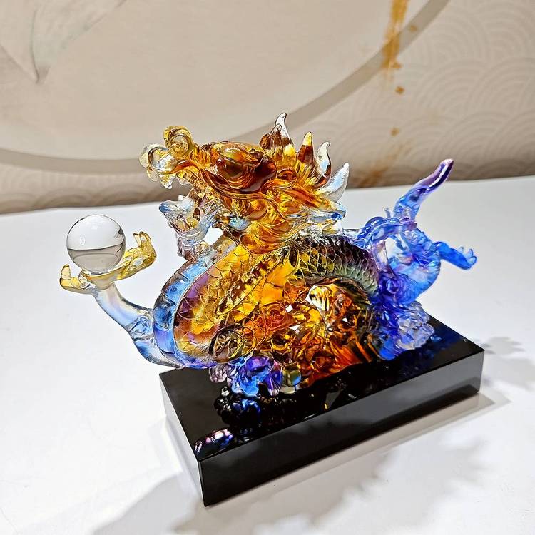 騰洪脫蠟琉璃定制禮品透明商務(wù)獎(jiǎng)杯可加印LOGO