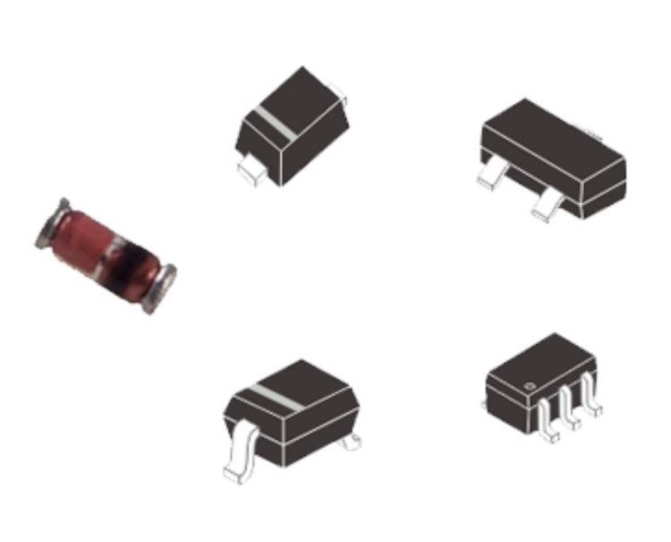 長電代理肖特基二極管,BAS40-06T,40V,200mAVF:1VPD:150mWSOT-523