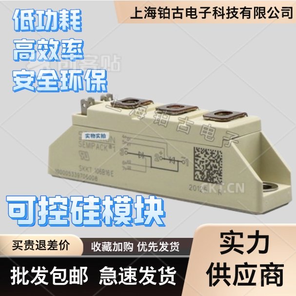 鉑古電子西門康SKKT106816E可控硅模塊優(yōu)質(zhì)電子器件適用于多場(chǎng)景