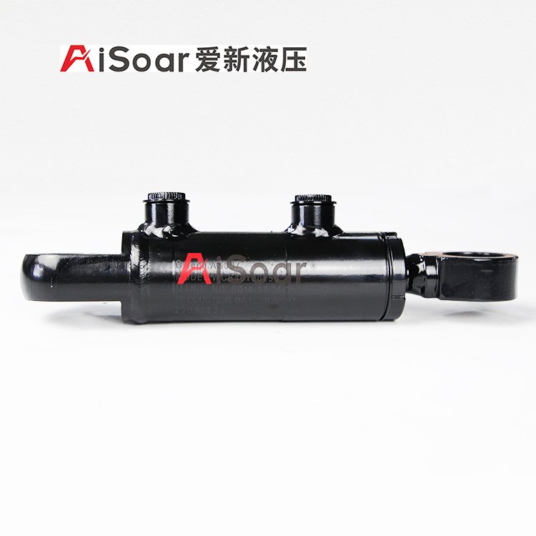 愛新液壓供應(yīng)專用車輛小微型挖機(jī)用折疊油缸HSG63X40X240-16MPa