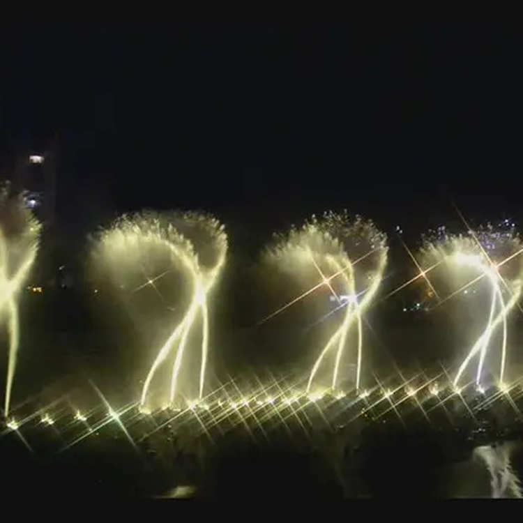 森鑫源音樂程控噴泉公園湖面水景跑泉波光跳泉設(shè)計