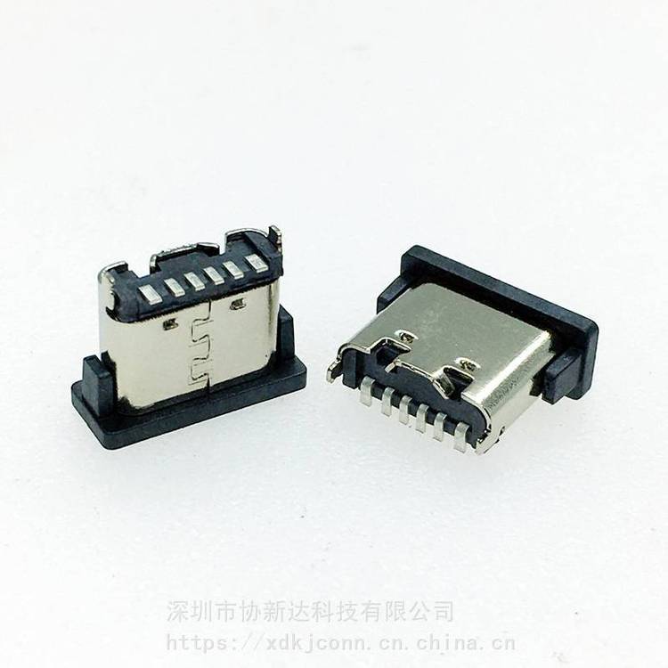 6PIN绔嬪紡甯堕嫾鐗囨瘝搴SB3.1鐩寸珛寮廠MT鎻掑骇TYPEC绔嬭布姣嶅骇H=6.56.8MM绶ㄥ付鍔犲