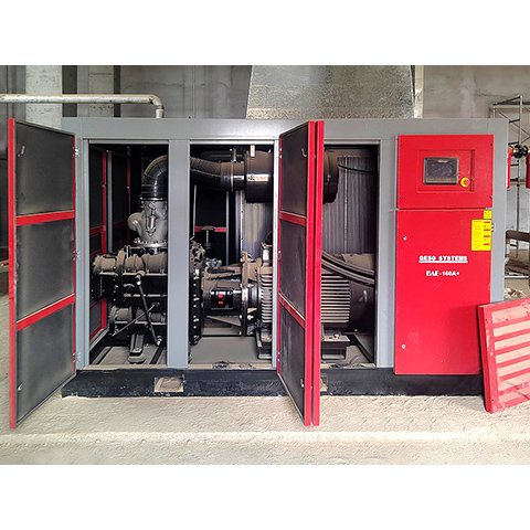格素品牌空壓機(jī)廠家規(guī)格160KW雙級(jí)壓縮變頻壓縮機(jī)