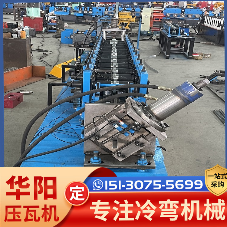全自動養(yǎng)殖雞籠骨架成型設(shè)備小U型槽壓瓦機成型平穩(wěn)工整