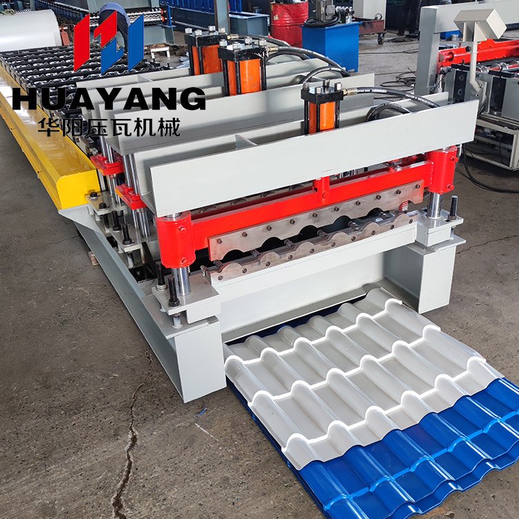 全自動(dòng)800型仿樹(shù)脂琉璃瓦機(jī)冷彎成型機(jī)設(shè)備可定制型號(hào)