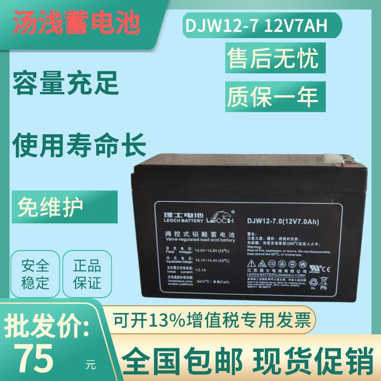 LEOCH理士蓄電池DJW12-7.0消防報(bào)警主機(jī)電梯卷簾門童車用12V7AH