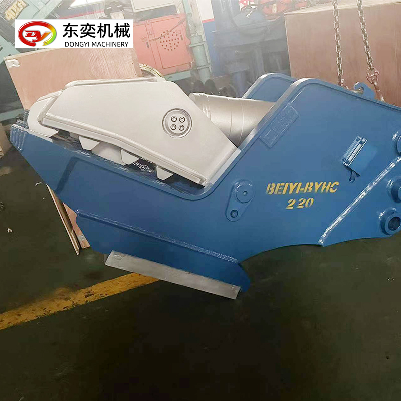 挖機磁吸鉗液壓鉗帶吸盤鋼筋拆解混凝土磁吸破碎鉗