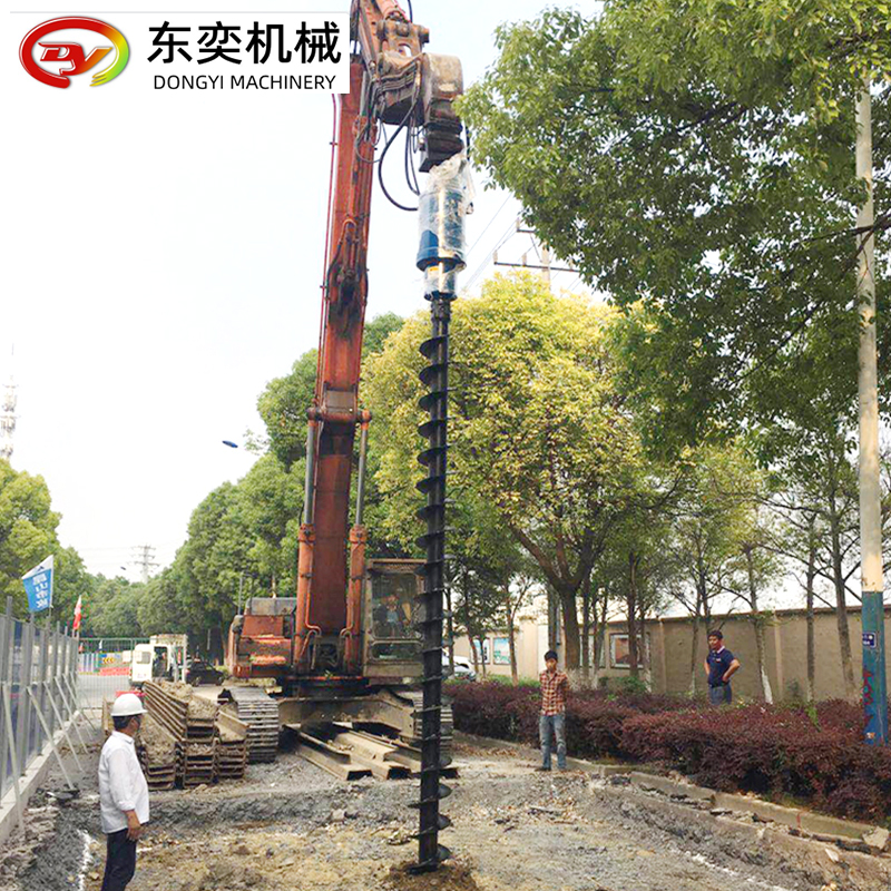 液壓鉆小挖掘機配電桿旋挖鉆液壓螺旋鉆孔機