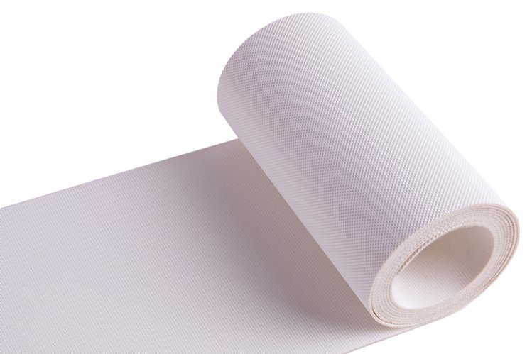 防滑耐熱設(shè)備白色小格子花紋帶支持定制PVC輸送帶