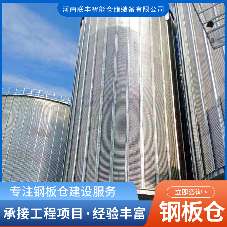 3000噸標(biāo)準(zhǔn)糧倉標(biāo)準(zhǔn)化程度高鋼結(jié)構(gòu)筒倉裝配簡單快捷
