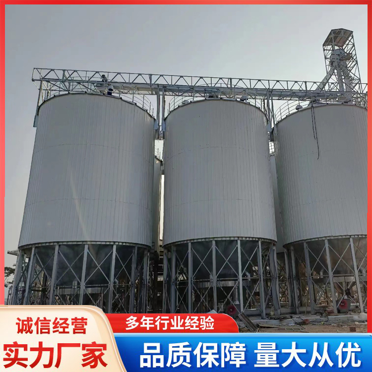 1000噸標(biāo)準(zhǔn)糧倉裝配式結(jié)構(gòu)糧食儲(chǔ)存罐倉容量可達(dá)10000噸\/倉