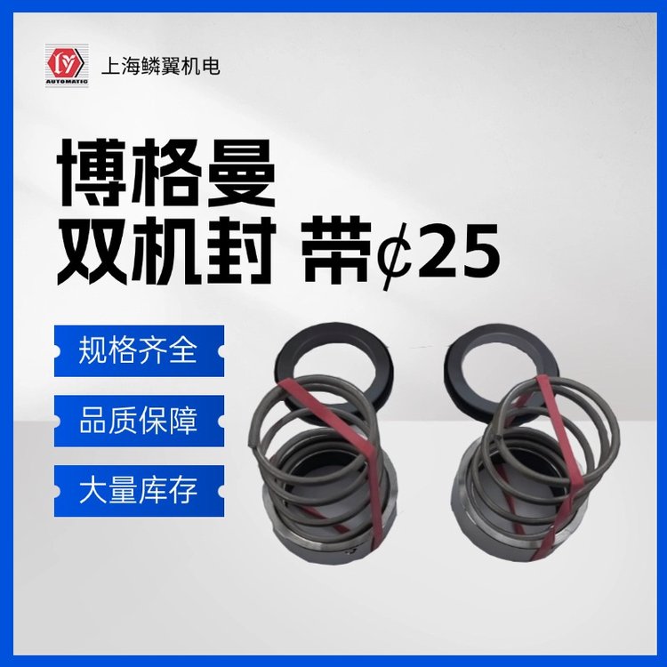 德國原裝進口博格曼大彈簧散裝機械密封雙機封帶￠25
