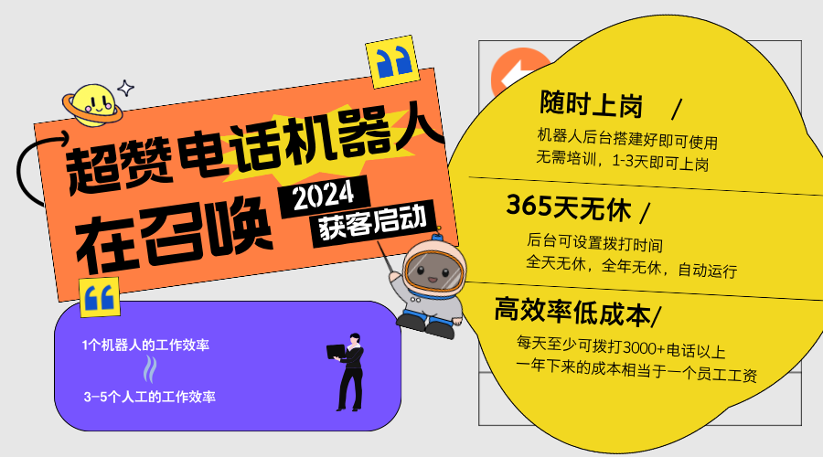電話智能機(jī)器人打電話獲客日呼3000通一套系統(tǒng)抵10個(gè)員工