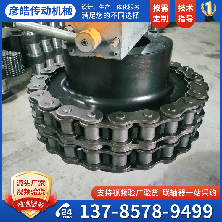 源頭廠家生產(chǎn)GL型滾子鏈聯(lián)軸器KC型帶罩殼鏈輪鏈條連軸器非標(biāo)定制