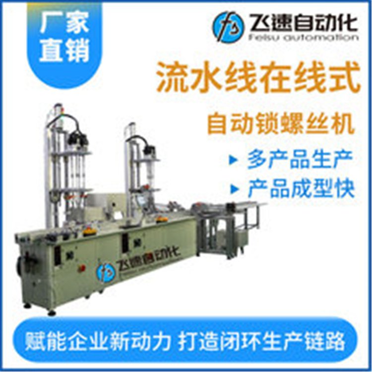 在線式打螺絲機流水線電機全自動螺絲機自動送料擰螺絲設(shè)備