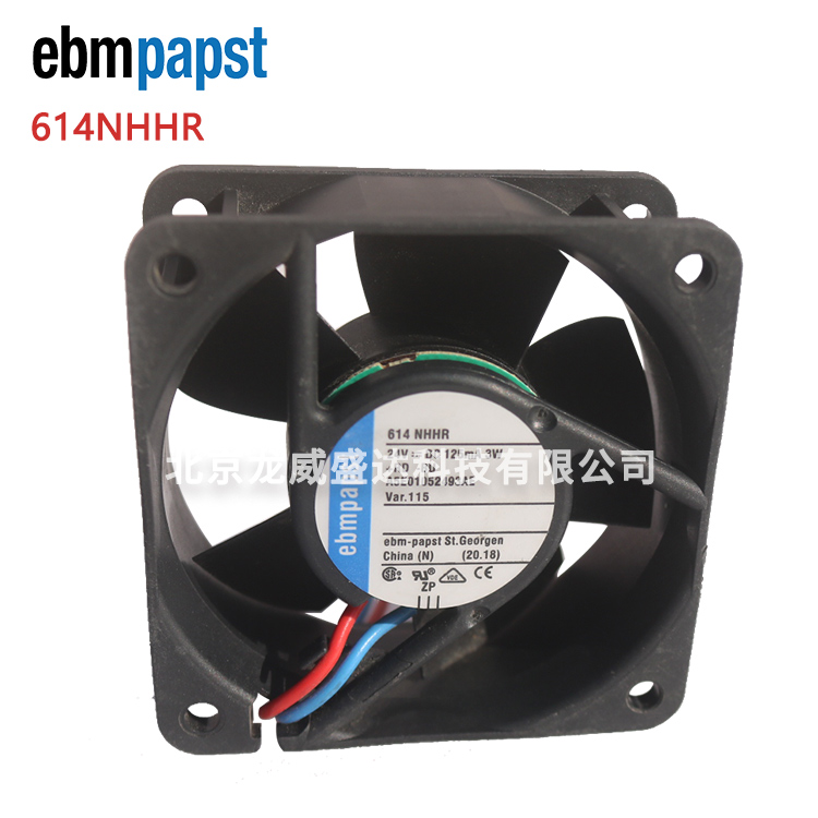 614NHHR寰峰湅ebmpapst鏁ｇ啽棰ㄦ墖鍏ㄦ柊鍘熻24VDC3W60*60*25mm