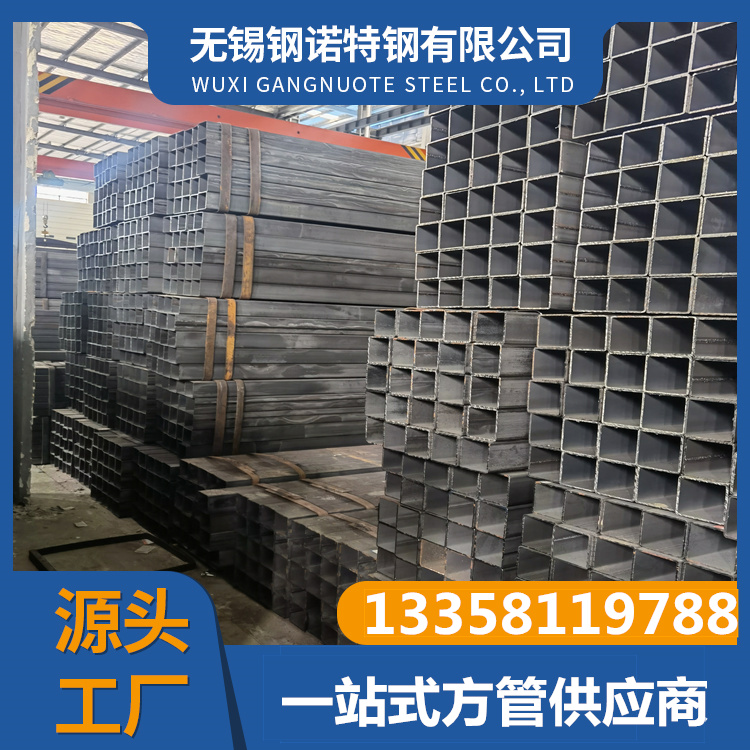 Q355B方管Q235B熱鍍鋅管直角方矩管支持定制沖擊韌性好