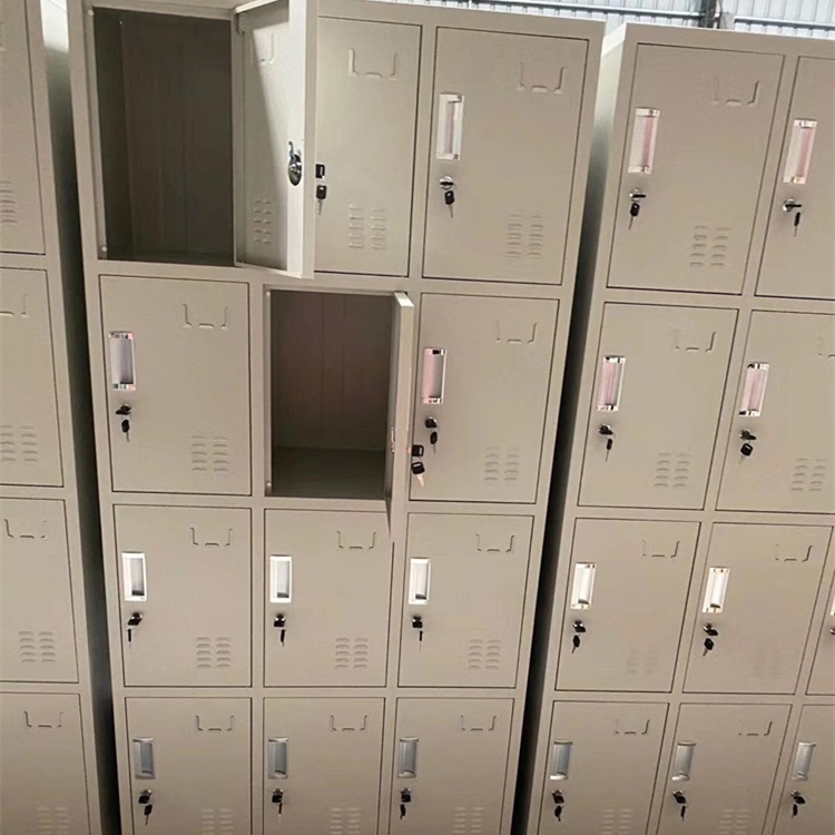 橫琴鐵皮鞋柜單位寫字樓用雙層定做非標東城牌