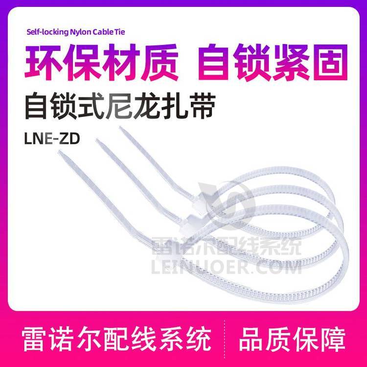 雷諾爾LNE-ZD尼龍扎帶，捆綁帶，彩色，PA66顏色可定制