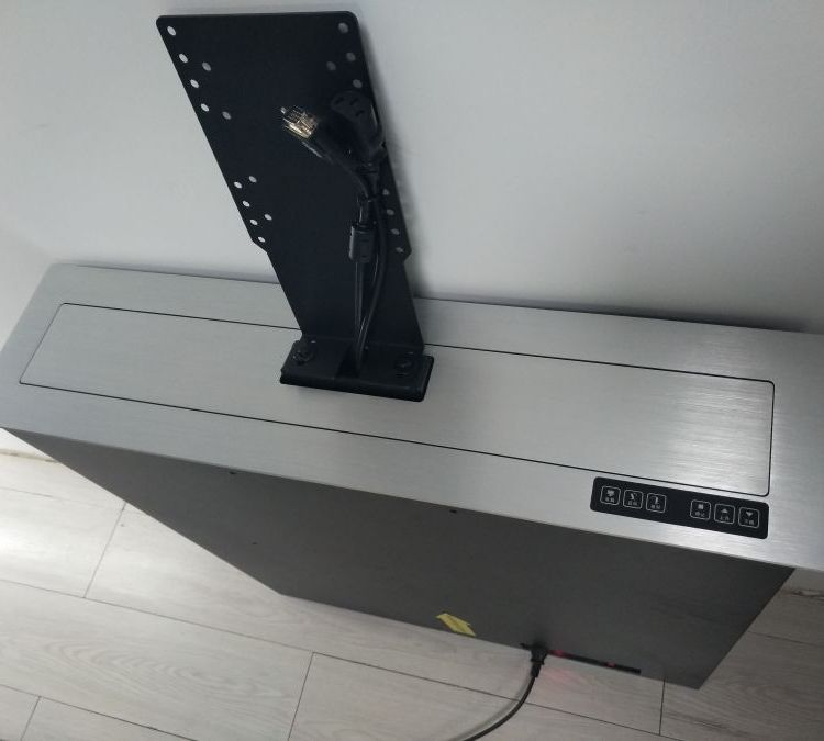 展宏24寸液晶屏顯示器升降器無紙化會議升降機