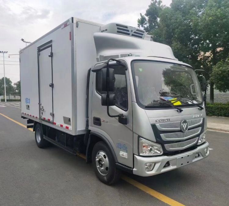 4米2福田奧鈴buff速運(yùn)冷藏車通風(fēng)槽肉鉤車多少錢一輛冷藏運(yùn)輸