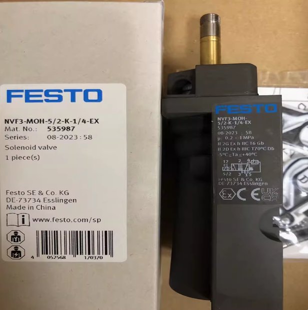 FESTO費(fèi)斯托防爆電磁閥NVF3-MOH-5\/2-K-1\/4-EX535987氣動(dòng)正品現(xiàn)貨