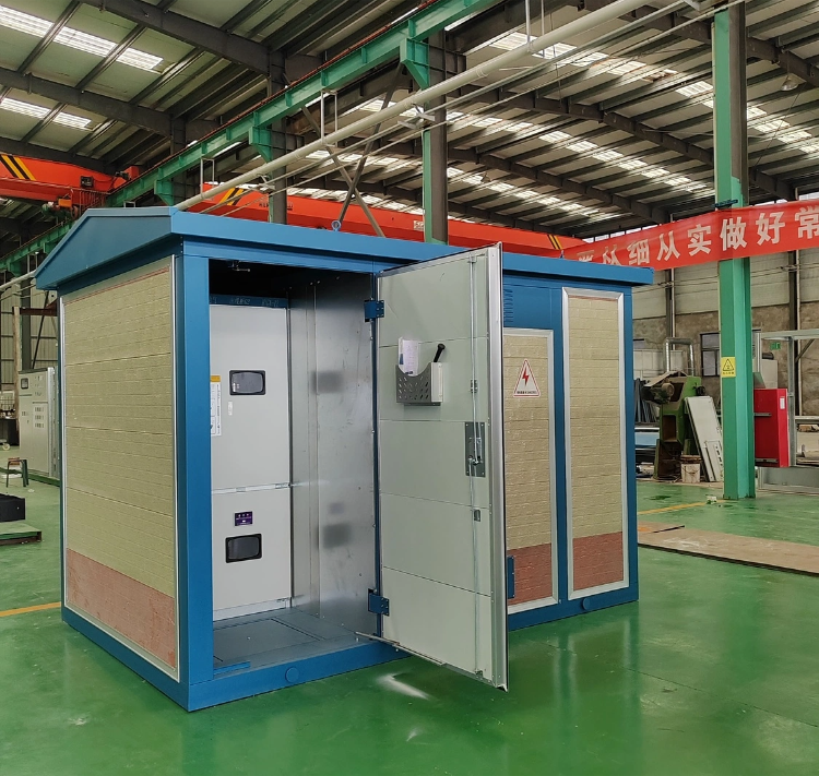 臨時(shí)施工用戶外型歐式箱變800kVAIP33鋼板殼體