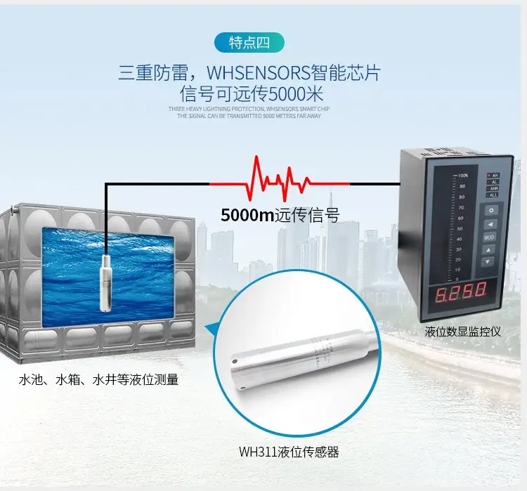 高精度水位探測(cè)儀三重防雷水箱液位監(jiān)控儀表箱一體化