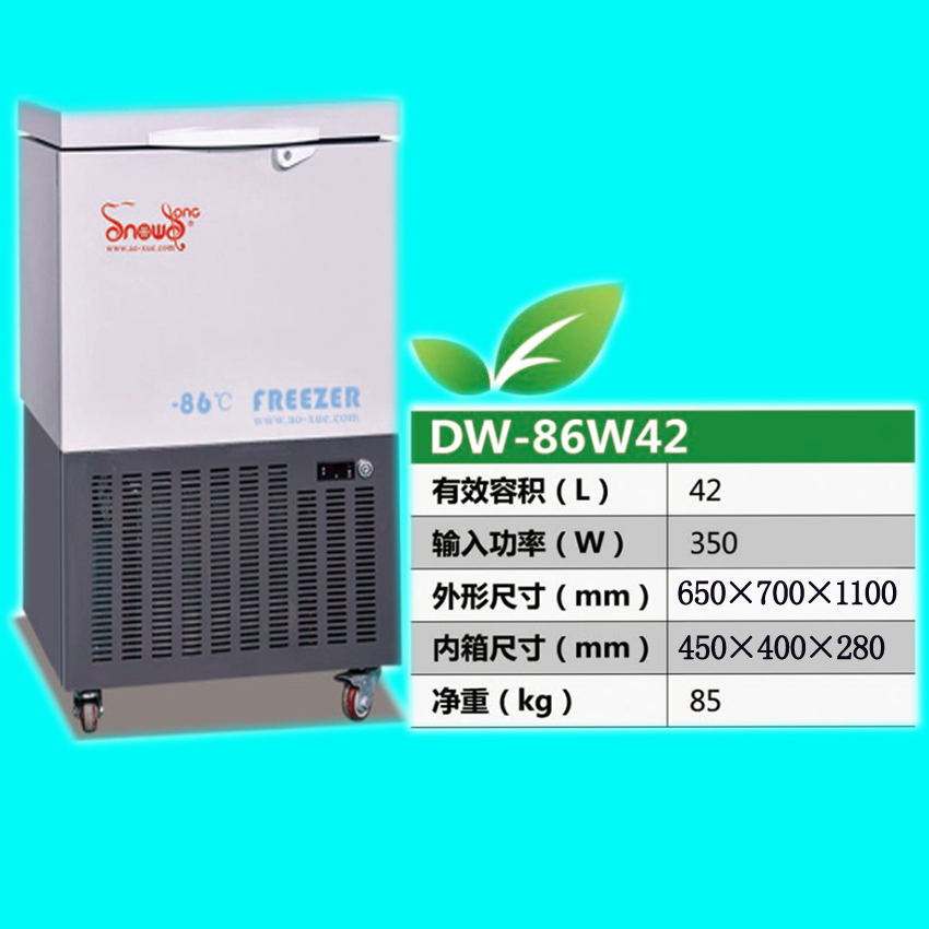 超低溫冰箱SNOWSONG雪頌牌DW-86W42型負86度迷你臥式冰柜
