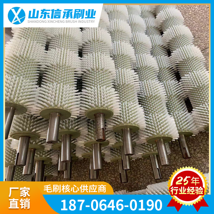 工廠磨料絲毛刷輥金屬拋光拉絲刷輥清潔除塵刷輥植毛刷輥