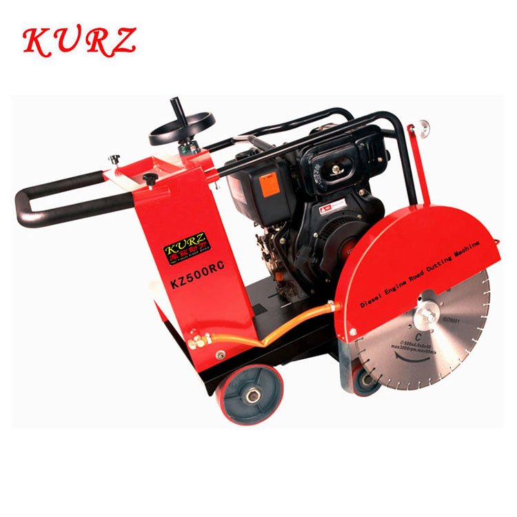 KURZ庫(kù)茲動(dòng)力柴油馬路切割機(jī)市政橋梁推車上瀝青水泥切縫機(jī)