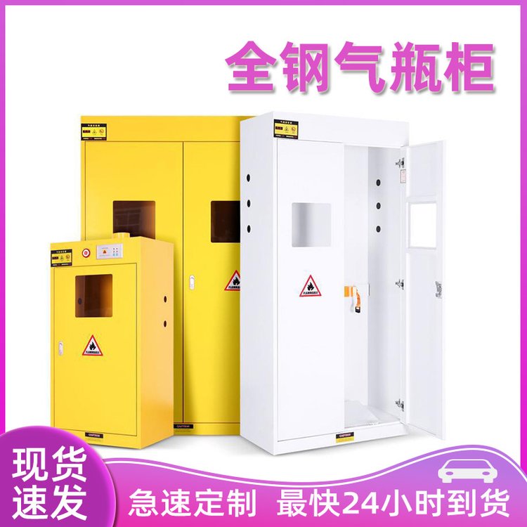 全鋼氣瓶柜單瓶雙瓶?；贩辣窆I(yè)化學品安全柜有毒氣體加侖柜