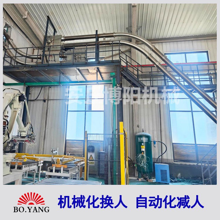 純堿管鏈輸送機(jī)，管鏈?zhǔn)捷斔脱b置，提升布置密閉輸送